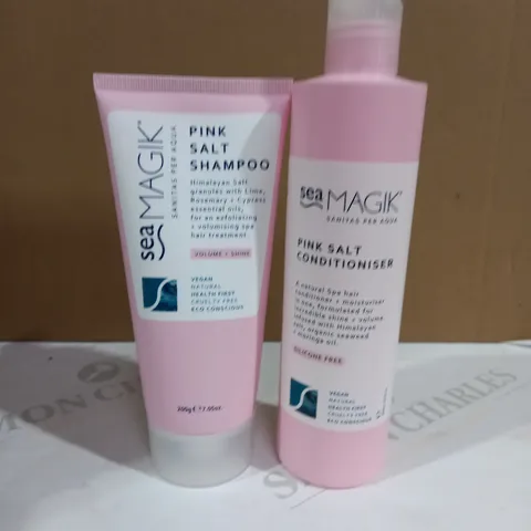 SEA MAGIK PINK SALT SHAMPOO & CONDITIONISER SET