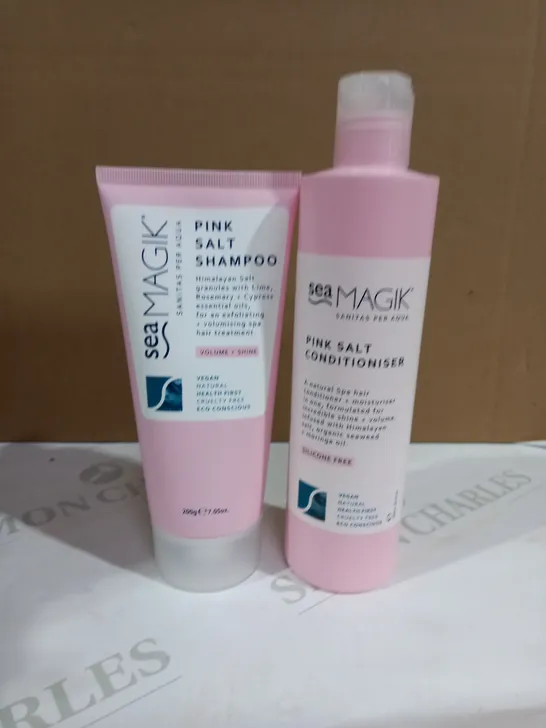 SEA MAGIK PINK SALT SHAMPOO & CONDITIONISER SET