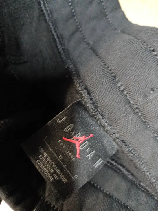 JORDAN NIKE BLACK/LOGO JOGGERS - LARGE