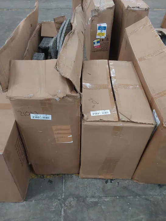 BOXED GREY RATTAN SOFA (2 BOXES)
