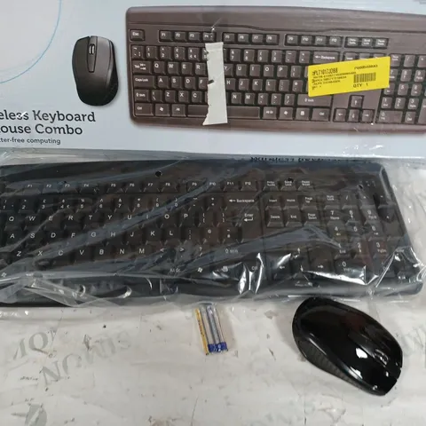 BOX OF 4 ONN WIRELESS KEYBOARD & MOUSE COMBO 