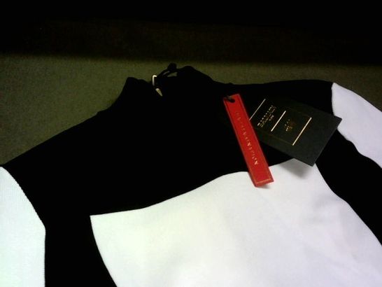 H&M BALMAIN BLACK/WHITE LONG SLEEVE TOP 