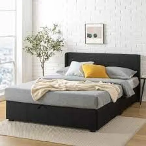 BOXED DESIGNER ESTELLA DOUBLE UPHOLSTERED OTTOMAN BEDFRAME (1 BOX)