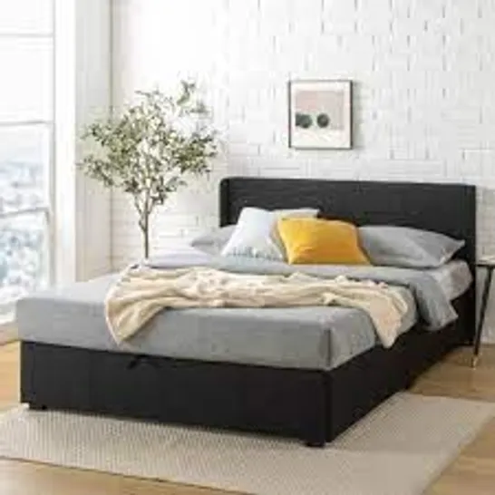 BOXED DESIGNER ESTELLA DOUBLE UPHOLSTERED OTTOMAN BEDFRAME (1 BOX, PARTS MAY BE MISSING)