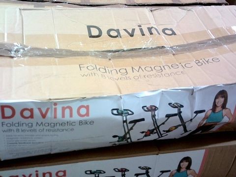 DAVINA FITNESS FOLDING MAGNETIC EXERCISE BIKE- COLLECTION ONLY