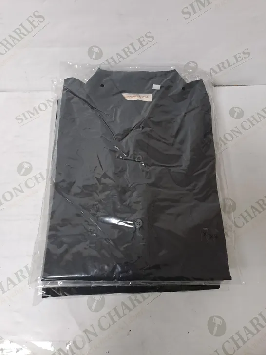 SEALED SET OF 4 BRAND NEW CORPORATIVE STYLE BLACK SHIRT - XXS