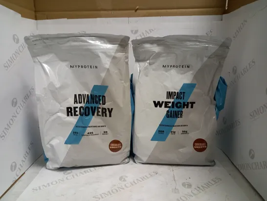 MYPROTEIN IMPACT WEIGHT GAINER 2.5KG + ADVANCED RECOVERY 2.5KG