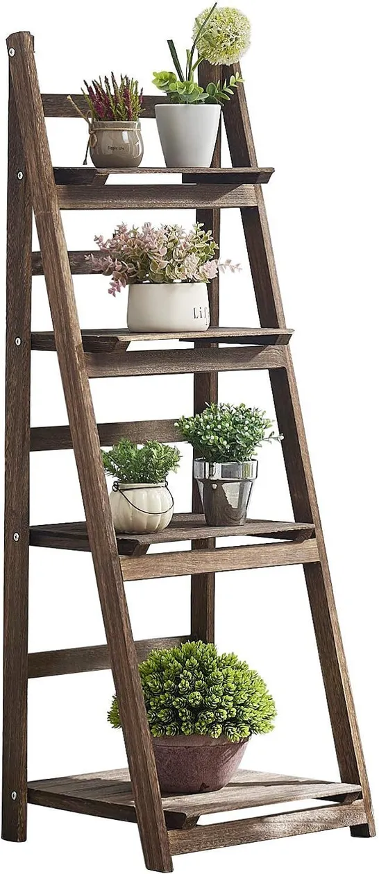 BRAND NEW BOXED ROSE HOME FASHION PLANT STAND - RUSTIC BROWN (1 BOX)