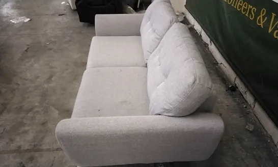 QUALITY DESIGNER 2 SEATER GREY FABRIC SOFA