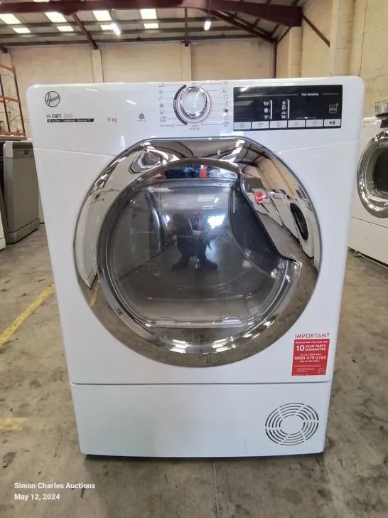 HOOVER H-DRY 300 HLEC9TCE FREESTANDING CONDENSER TUMBLE DRYER, WHITE [COLLECTION ONLY]