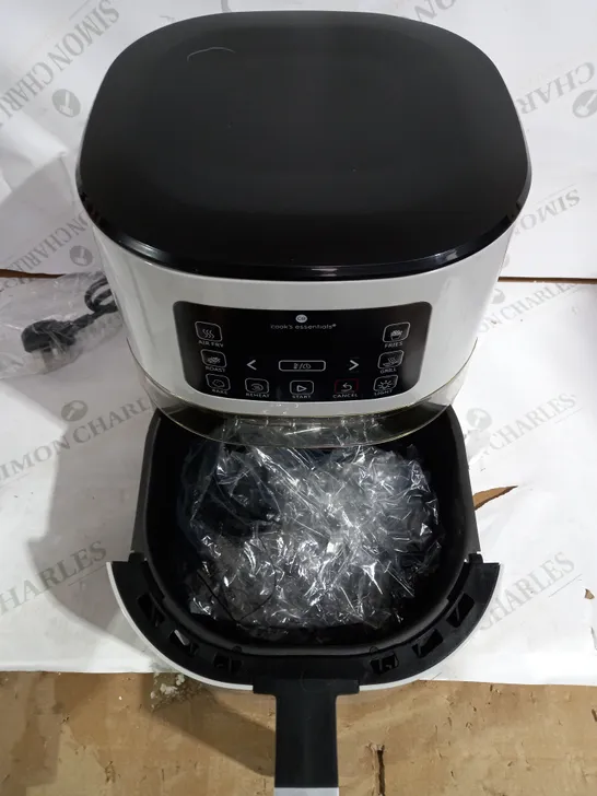 COOK'S ESSENTIALS 4.0L AIR FRYER WITH DIGITAL TOUCHSCREEN & VIEWING SCREEN - COOL GREY