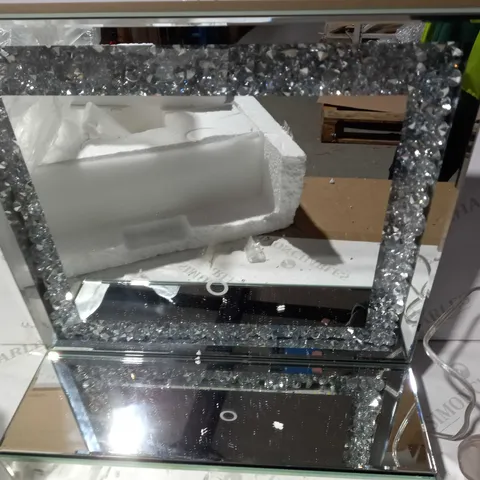 JULIEN MACDONALD LIGHT UP ENCAPSULATED CRYSTAL DRESSING TABLE MIRROR