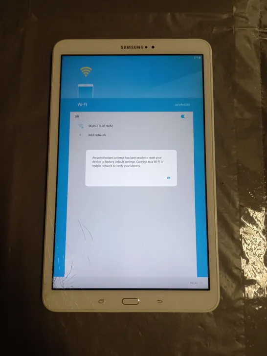 SAMSUNG GALAXY TAB A 10.1 SM-T580 IN WHITE