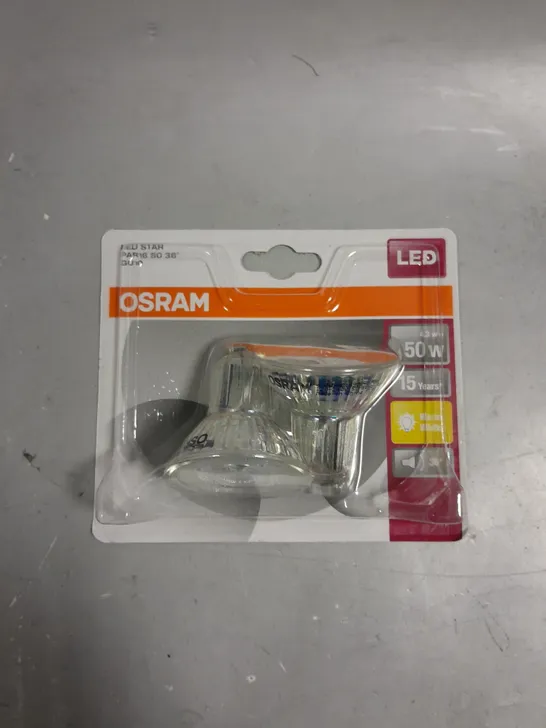 20 X SEALED (2 LIGHTS PER PACK) OSRAM GU10 LED STAR SPOTLIGHTS - WARM WHITE	