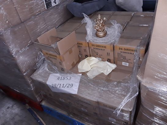 PALLET OF APPROXIMATELY 53 BOXES OF 4 BRAND NEW GANESH DECORATIVE GARDEN ORNAMENTS 
