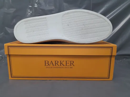 BOXED PAIR OF BARKER ARCHIE SHOES IN BROWN SIZE 10