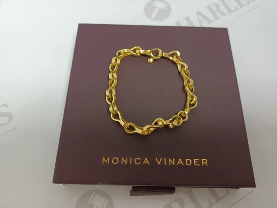 MONICA VINADER GOLD EFFECT LOOP CHAIN BRACELET