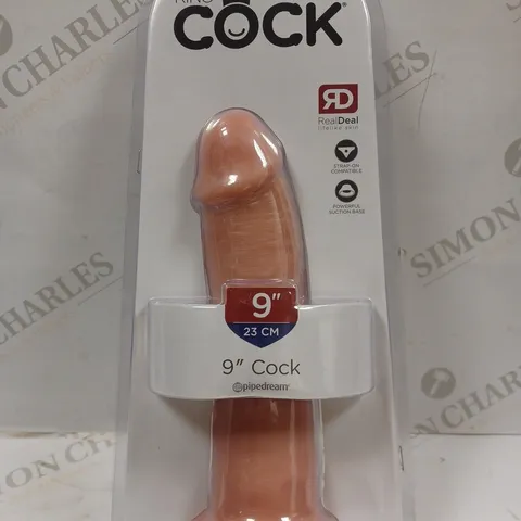 BOXED KING COCK 9" DILDO 