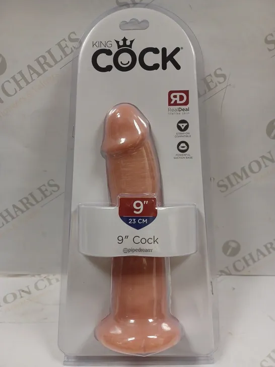 BOXED KING COCK 9" DILDO 