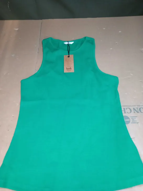 HUSH RIBBED SCOOPED VEST SIZE S 