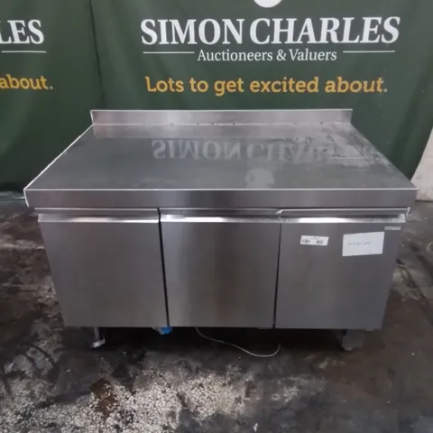 COMMERCIAL FOOD PREP STATION WITH UNDER COUNTER CABINETS 