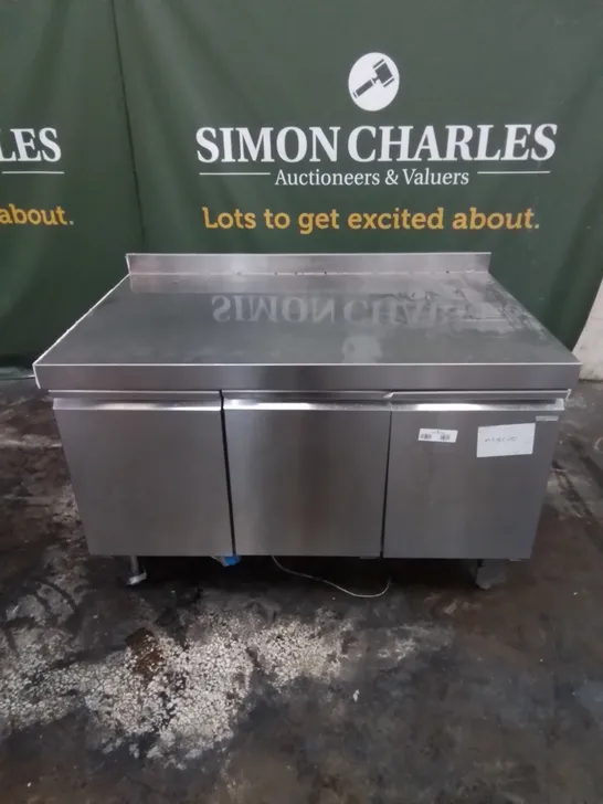 COMMERCIAL FOOD PREP STATION WITH UNDER COUNTER CABINETS 