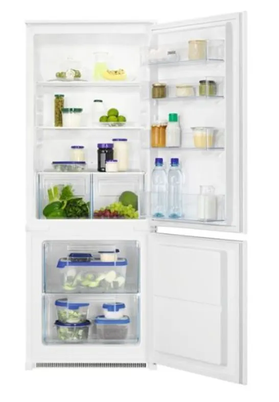 ZANUSSI ZNLN14ES INTEGRATED 144CM LOW FROST 70/30 FRIDGE FREEZER WITH SLIDING HINGE DOOR FIXING