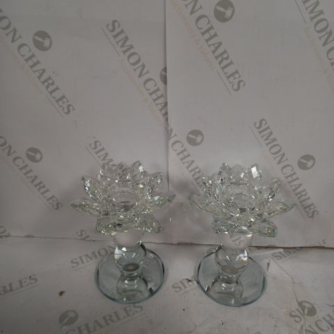 OUTLET JM BY JULIEN MACDONALD CRYSTAL TEALIGHT HOLDERS IN GIFT BOX