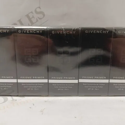 LOT OF APPROX 10 X 5ML GIVENCHY PRISME PRIMER COLOR CORRECTING PRIMER #01 BLEU 