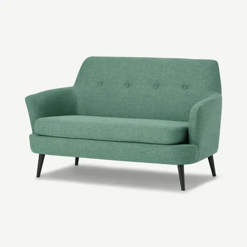 BRAND NEW BOXED MADE.COM VERNE 2 SEATER SOFA, SOFT GREEN FABRIC (1 BOX)