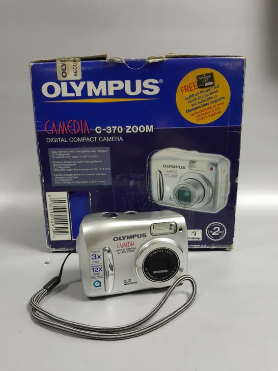 BOXED OLYMPUS CAMEDIA C-370 COMPACT DIGITAL CAMERA 