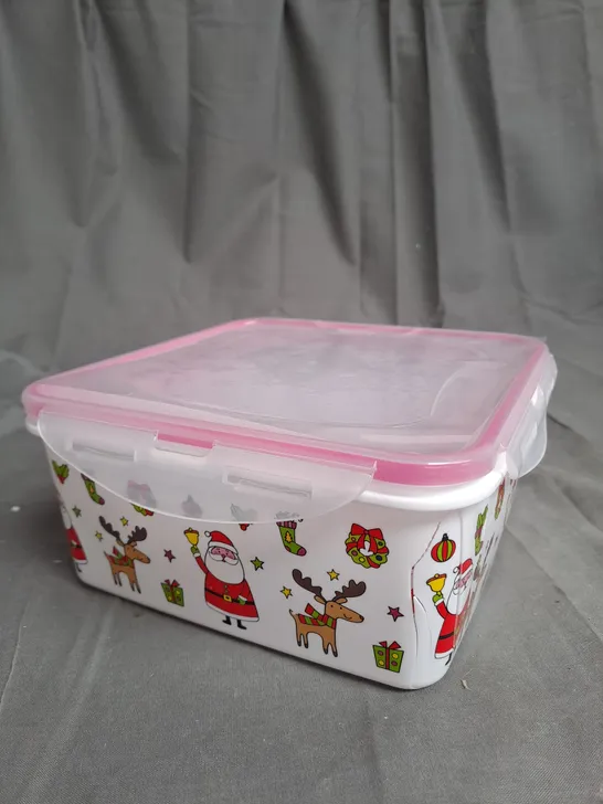 COOK'S ESSENTIALS SET OF 5 CHRISTMAS FOOD STORAGE BOXES