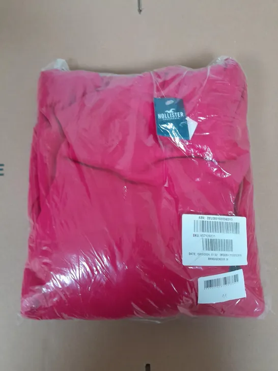 HOLLISTER PINK HOODIE - UK SIZE X LARGE