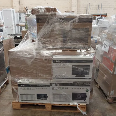 PALLET OF APPROXIMATELY 14 UNPROCESSED RAW RETURN TELEVISIONS TO INCLUDE;