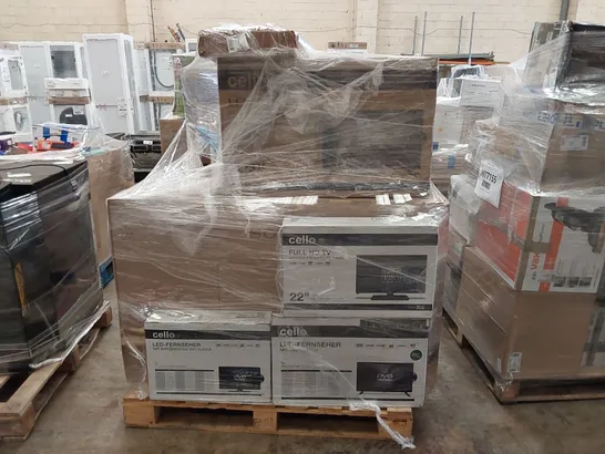 PALLET OF APPROXIMATELY 14 UNPROCESSED RAW RETURN TELEVISIONS TO INCLUDE;