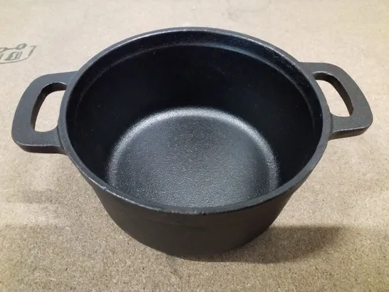 BOXED MINI CAST IRON PAN WITH LID