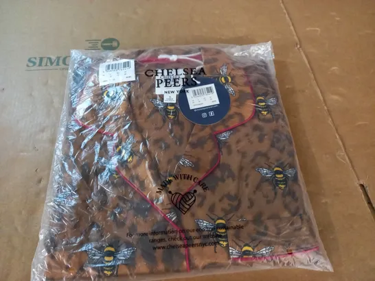 BAGGED CHELSEA PEERS BEE THEMED PJ SET IN BROWN - 14 LRG