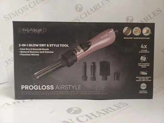 BOXED REVAMP PROGLOSS AIRSTYLE 2-IN-1 BLOW DRY & STYLE TOOL