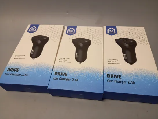 BOX OF 10 DRIVE CAR CHARGERS 