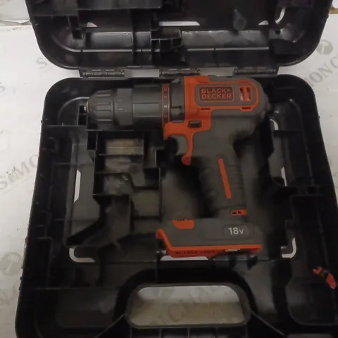 BLACK+DECKER 18 V CORDLESS 2-GEAR COMBI HAMMER DRILL POWER TOOL (BCD70051K)