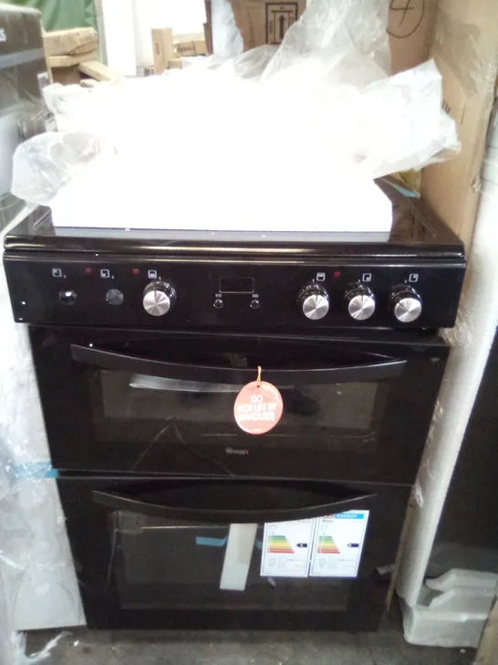 SWAN SX158110B FREESTANDING COOKER BLACK 