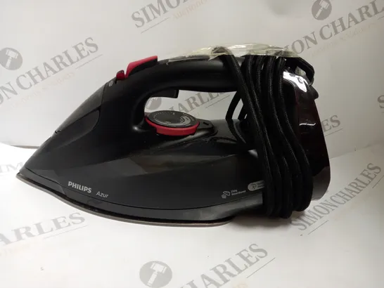 PHILIPS AZUR STEAM IRON - BLACK/RED