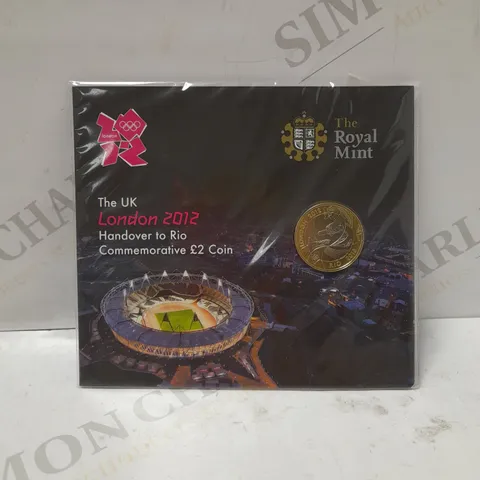 THE ROYAL MINT 2012 LONDON OLYMPIC GAMES HANDOVER TO RIO £2 COIN 