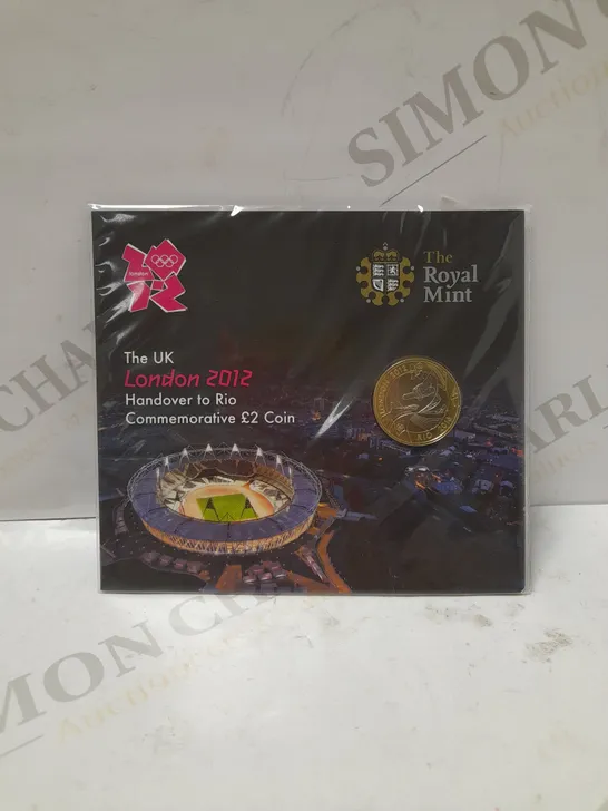 THE ROYAL MINT 2012 LONDON OLYMPIC GAMES HANDOVER TO RIO £2 COIN 