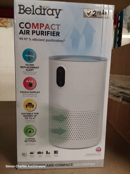 BOXED BELDRAY COMPACT AIR PURIFIER