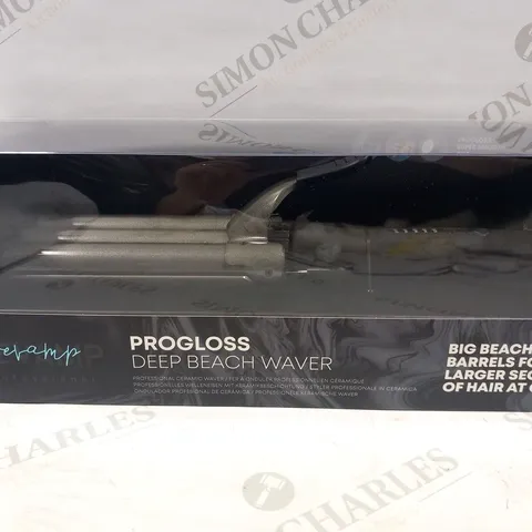 BRAND NEW BOXED REVAMP PROFESSIONAL PROGLOSS DEEP BEACH WAVER WV-2000-EU