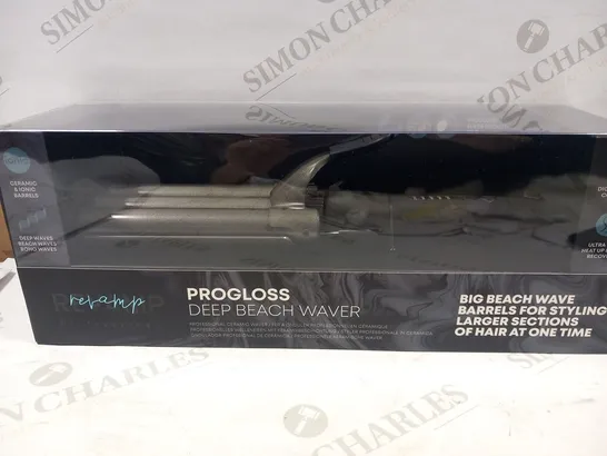 BRAND NEW BOXED REVAMP PROFESSIONAL PROGLOSS DEEP BEACH WAVER WV-2000-EU