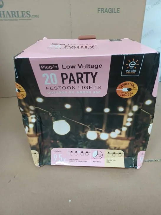 BOXED CONNECTABLE PARTY FESTOON LIGHTS RRP £29.99