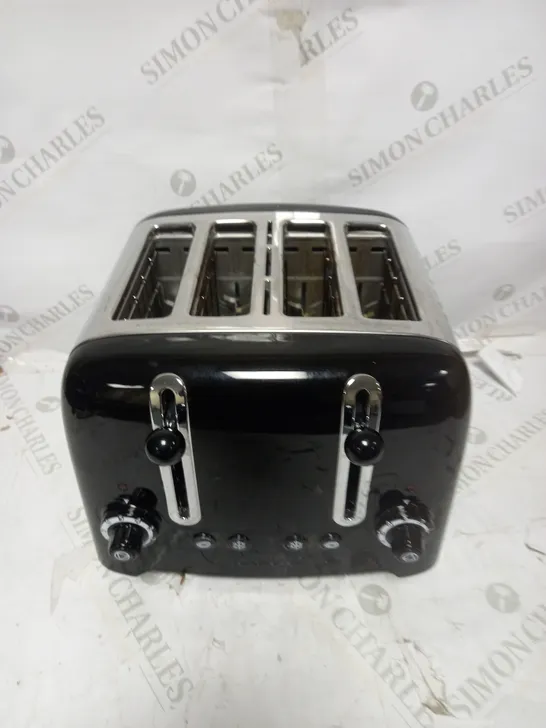 DUALIT 46205 4 SLOT LITE TOASTER IN BLACK FINISH