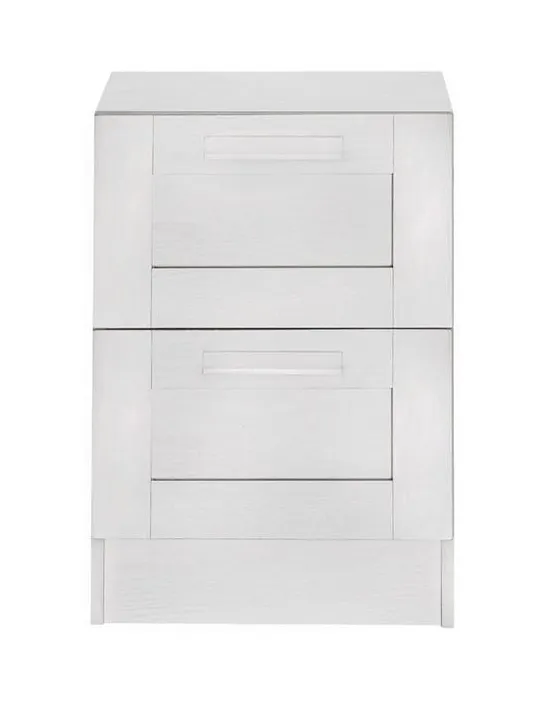 VERY HOME TARYN KIDS 2 DRAWER BEDSIDE CHEST, WHITE